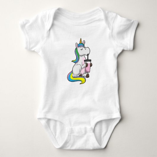 Unicorn met Bubble Tea Romper (Voorkant)