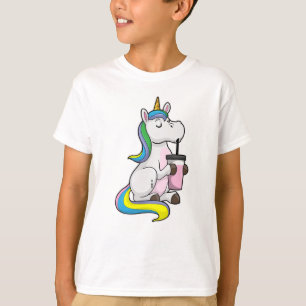 Unicorn met Bubble Tea T-shirt