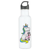 Unicorn met Bubble Tea Waterfles (Voorkant)