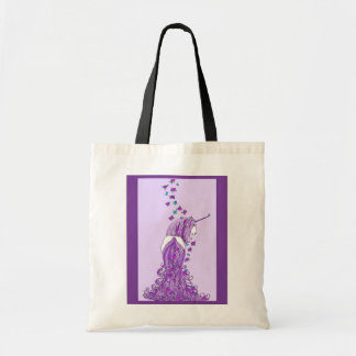 Unicorn met Butterflies Tote Bag