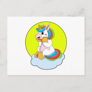 Unicorn met Cloud & Sun Briefkaart