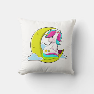 Unicorn met Clouds & Moon Kussen