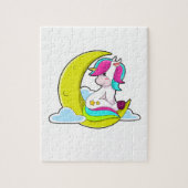 Unicorn met Clouds & Moon Legpuzzel (Verticaal)