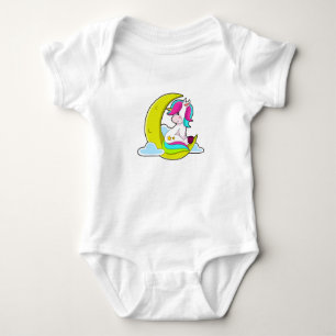 Unicorn met Clouds & Moon Romper