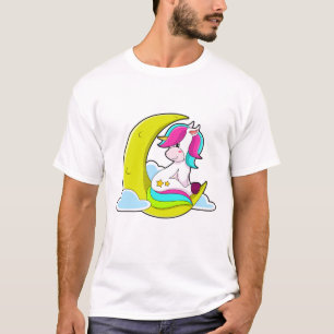 Unicorn met Clouds & Moon T-shirt