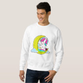 Unicorn met Clouds & Moon Trui (Voorkant volledig)