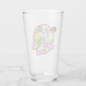 Unicorn met Donuts Glas (Achterkant)
