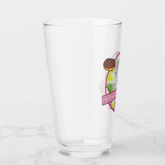 Unicorn met Donuts Glas (Rechts)