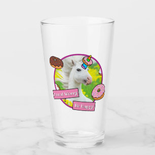 Unicorn met Donuts Glas