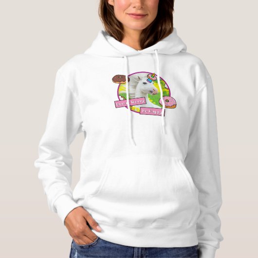 Unicorn met Donuts Hoodie (Voorkant)
