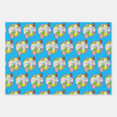 Unicorn met Donuts Inpakpapier Vel (Voorkant 3)