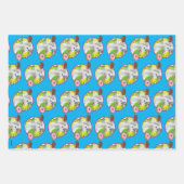 Unicorn met Donuts Inpakpapier Vel (Voorkant)