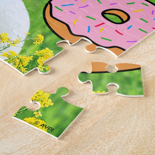 Unicorn met Donuts Legpuzzel (Zijkant)