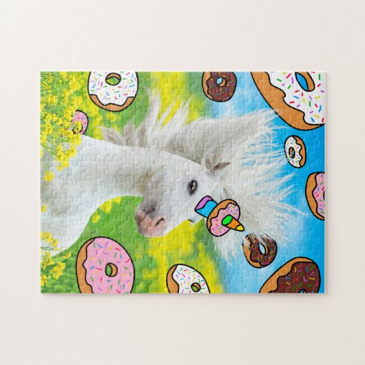 Unicorn met Donuts Legpuzzel (Horizontaal)
