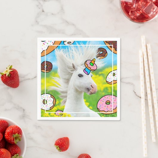 Unicorn met Donuts Servet (Insitu)