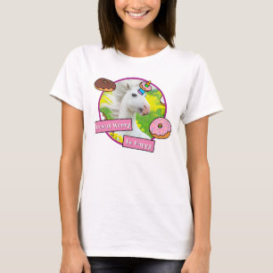 Unicorn met Donuts T-shirt