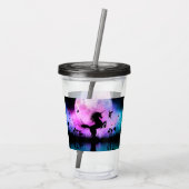 Unicorn met een beetje fee acryl drinkbeker (Achterkant)