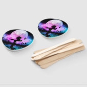 Unicorn met een beetje fee handwaaier (Niet-gemonteerd)