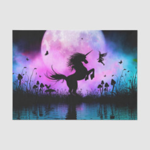 Unicorn met een beetje fee tissuepapier