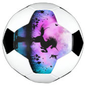 Unicorn met een beetje fee voetbal (Gedraaid)