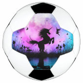 Unicorn met een beetje fee voetbal (Voorkant)