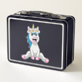 Unicorn met Flowers Daisy (Achterkant)