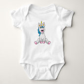 Unicorn met Flowers Daisy Romper (Voorkant)