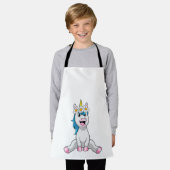 Unicorn met Flowers Daisy Schort (Gedragen)