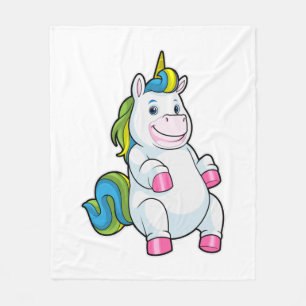 Unicorn met grote Belly Fleece Deken