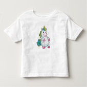 Unicorn met grote Belly Kinder Shirts (Voorkant)