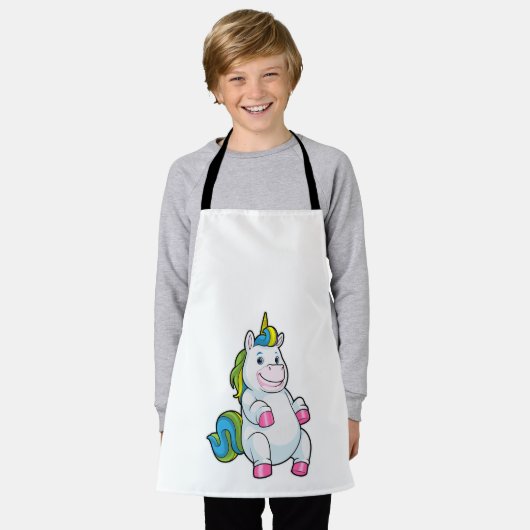 Unicorn met grote Belly Schort (Gedragen)