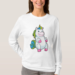 Unicorn met grote Belly T-shirt