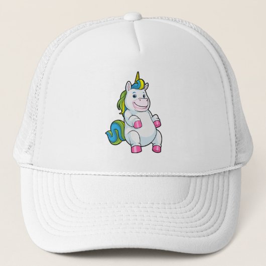 Unicorn met grote Belly Trucker Pet (Voorkant)