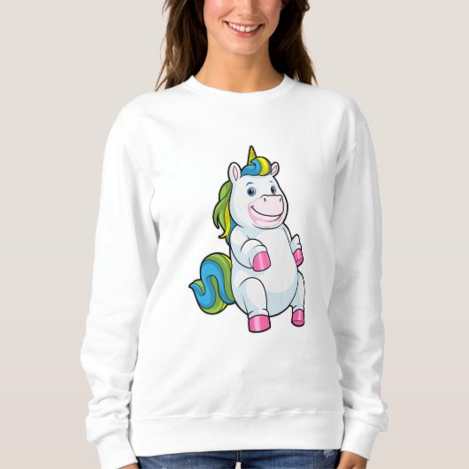 Unicorn met grote Belly Trui (Voorkant)