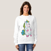 Unicorn met grote Belly Trui (Voorkant volledig)