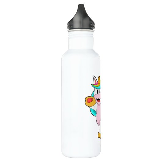 Unicorn met hart Tattoo Waterfles (Links)