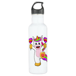 Unicorn met hart waterfles