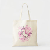 Unicorn met Heart Henna Background Bag Tote Bag (Voorkant)