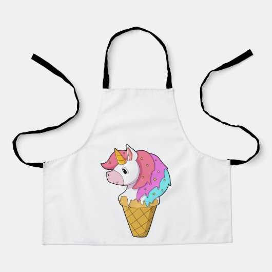 Unicorn met ijs schort (Voorkant)