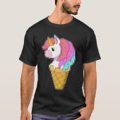 Unicorn met ijs t-shirt (Voorkant)