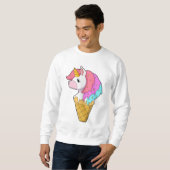 Unicorn met ijs trui (Voorkant volledig)