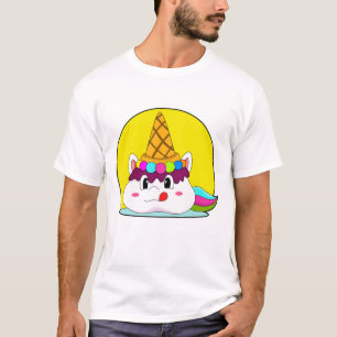 Unicorn met ijscrème t-shirt
