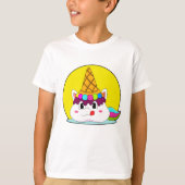 Unicorn met ijscrème t-shirt (Voorkant)