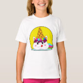 Unicorn met ijscrème t-shirt (Voorkant)