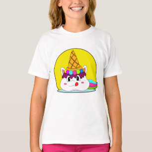 Unicorn met ijscrème t-shirt