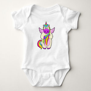 Unicorn met kleurrijke stoelen romper