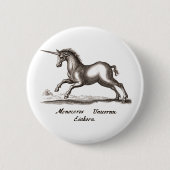 unicorn met magische tekening ronde button 5,7 cm (Voorkant)