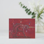 Unicorn met Orbs Briefkaart (Staand voorkant)