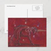 Unicorn met Orbs Briefkaart (Voorkant / Achterkant)