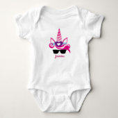 Unicorn met Pony Face Baby Shirt (Voorkant)